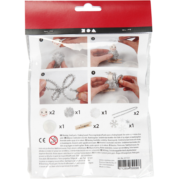 Mini Kreativ Set, Engel aus Holzklammern, 1 Pck – Bild 3