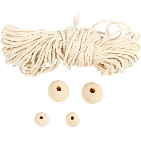 Mini Kreativ Set, Schneeflocke aus Macramé, H 10 cm, 1 Pck – Bild 4