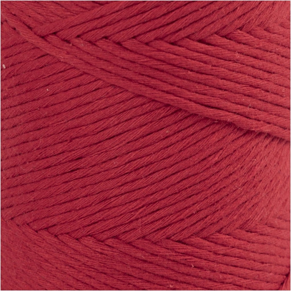 Macramé-Kordel, L 198 m, D 2 mm, Rot, 330 g/ 1 Rolle – Bild 3