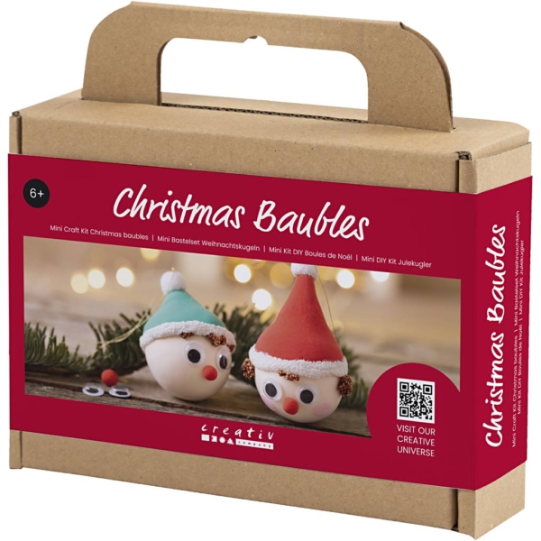 Mini Kreativ Set Weihnachtskugeln, Rote und grüne Wichtel, 1 Pck – Bild 3