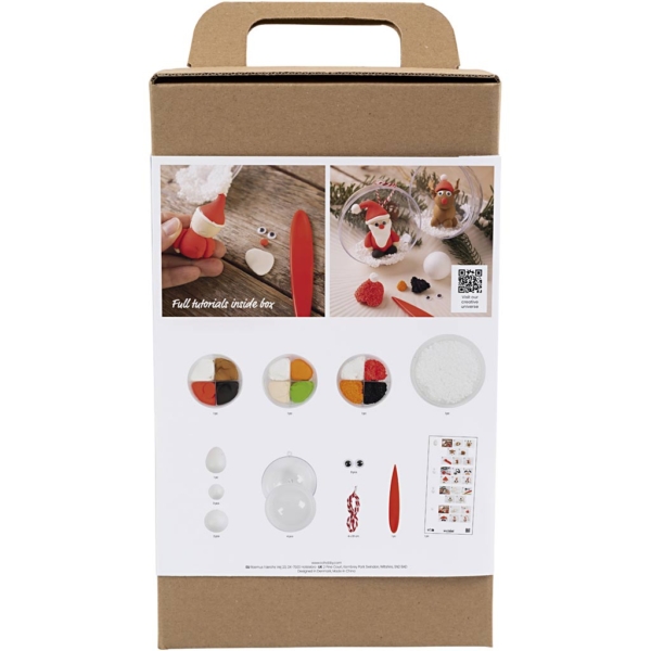 Kreativ Set Weihnachtskugeln, Modellieren, 1 Pck – Bild 2