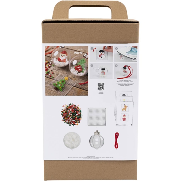 Kreativ Set Weihnachtskugeln, Perlen, 1 Pck – Bild 2