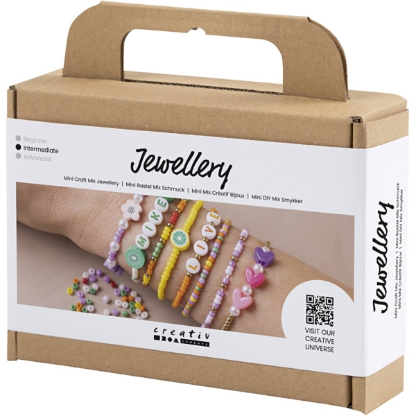 Mini Kreativ Mix Schmuck, Farbenfrohe Armbänder, 1 Pck – Bild 3