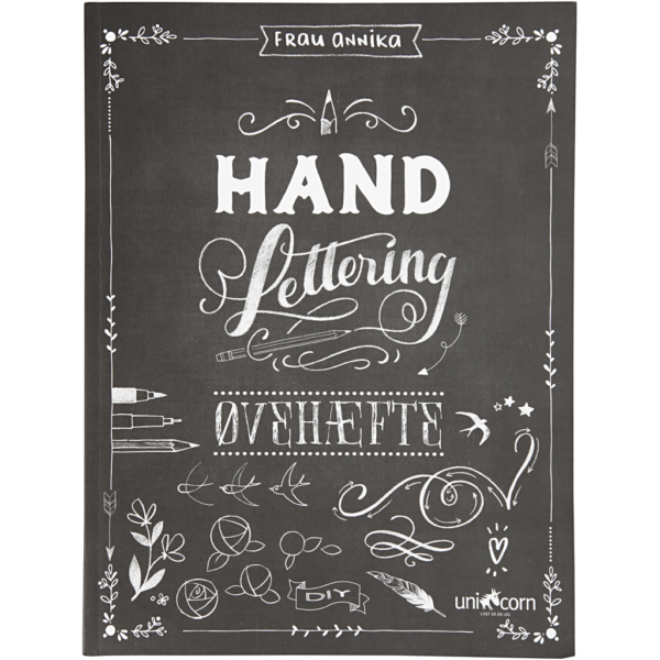 Übungsheft "Hand Lettering", Größe 21x28 cm, Dicke 1 cm, 63 , 1 Stk