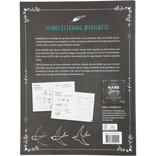 Übungsheft "Hand Lettering", Größe 21x28 cm, Dicke 1 cm, 63 , 1 Stk – Bild 5