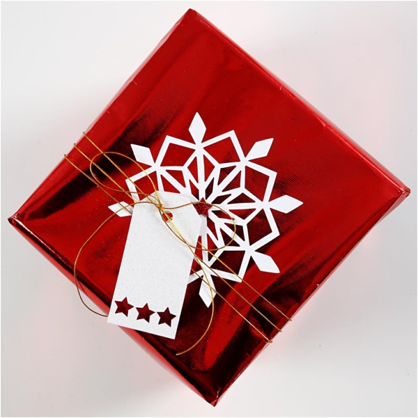 Geschenkpapier, B 50 cm, 65 g, Rot, 100 m/ 1 Rolle – Bild 4