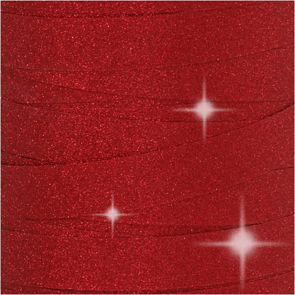 Kräuselband, B 10 mm, Glitter, Rot, 100 m/ 1 Rolle – Bild 3
