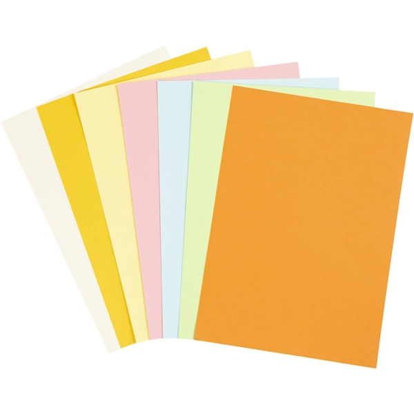 Pastellkarton, A4, 210x297 mm, 160 g, Pastellfarben, 210 Bl. sort./ 1 Pck – Bild 2