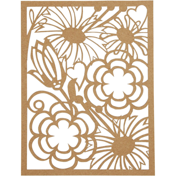 Block aus Karton mit Spitzen-Muster, A6, 104x146 mm, 200 g, Schwarz, Natur, Grau, Weiß, 24 Stk/ 1 Pck – Bild 5