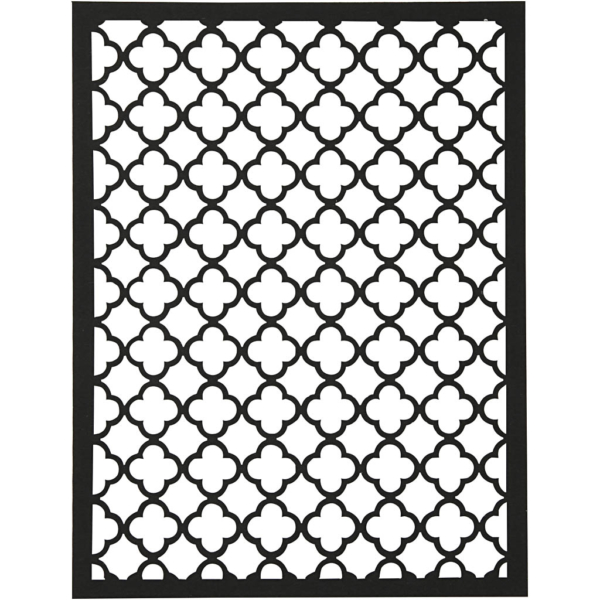 Block aus Karton mit Spitzen-Muster, A6, 104x146 mm, 200 g, Schwarz, Natur, Grau, Weiß, 24 Stk/ 1 Pck – Bild 6