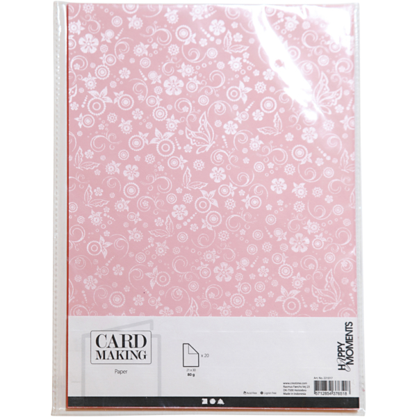 Papier, A4, 210x297 mm, 80 g, Rosa, 20 Bl./ 1 Pck – Bild 2