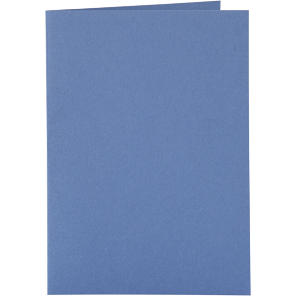Karten & Kuverts, Kartengröße 10,5x15 cm, Umschlaggröße 11,5x16,5 cm, 110+220 g, Blau, 6 Set/ 1 Pck – Bild 2