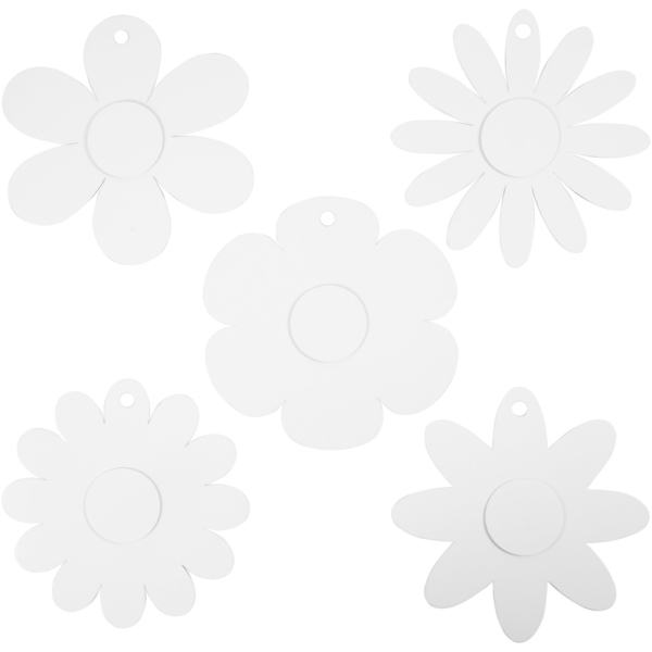 Blumen, D 20 cm, 400 g, Weiß, 5x20 Stk/ 1 Pck – Bild 3