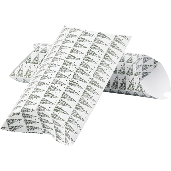 Faltbare Geschenkbox, Fichte, Größe 18x15x6 cm, 300 g, Grün, 3 Stk/ 1 Pck