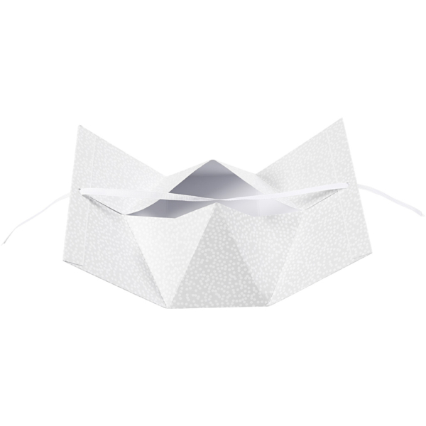 Geschenkverpackung, Punkte, Größe 15x7x8 cm, 250 g, Grau, 3 Stk/ 1 Pck – Bild 4
