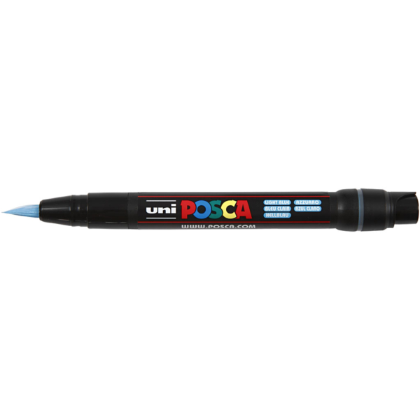 Posca Marker , Nr. PCF350, Strichstärke 1-10 mm, Hellblau, 1 Stk – Bild 4