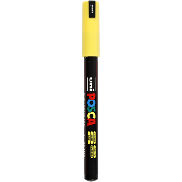 Posca Marker , Nr. PC-1MR, Strichstärke 0,7 mm, Gelb, 1 Stk