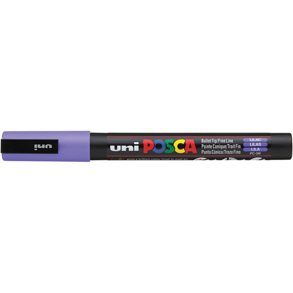 Posca Marker , Nr. PC-3M, Strichstärke 0,9-1,3 mm, Flieder, 1 Stk – Bild 3