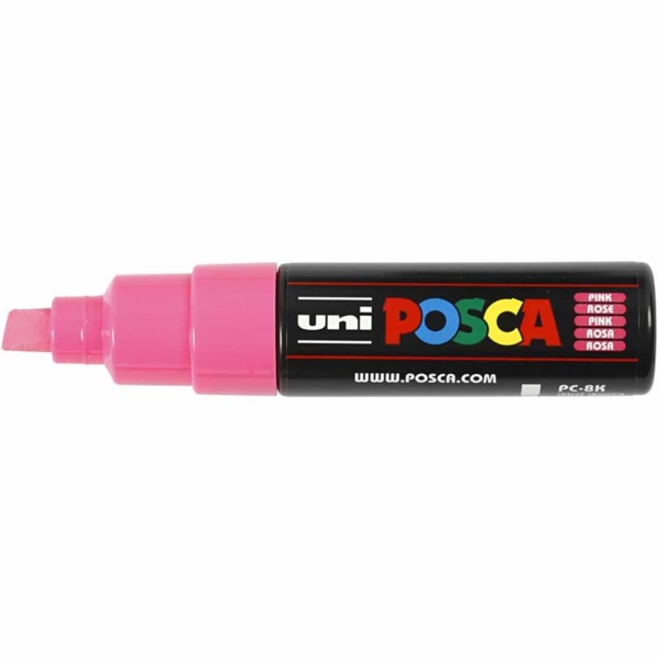 Posca Marker , Nr. PC-8K, Strichstärke 8 mm, Pink, 1 Stk – Bild 3