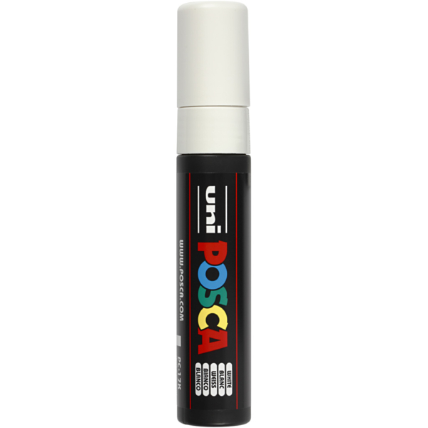 Posca Marker , Nr. PC-17K, Strichstärke 15 mm, Weiß, 1 Stk