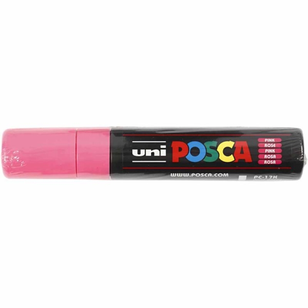 Posca Marker , Nr. PC-17K, Strichstärke 15 mm, Pink, 1 Stk – Bild 2