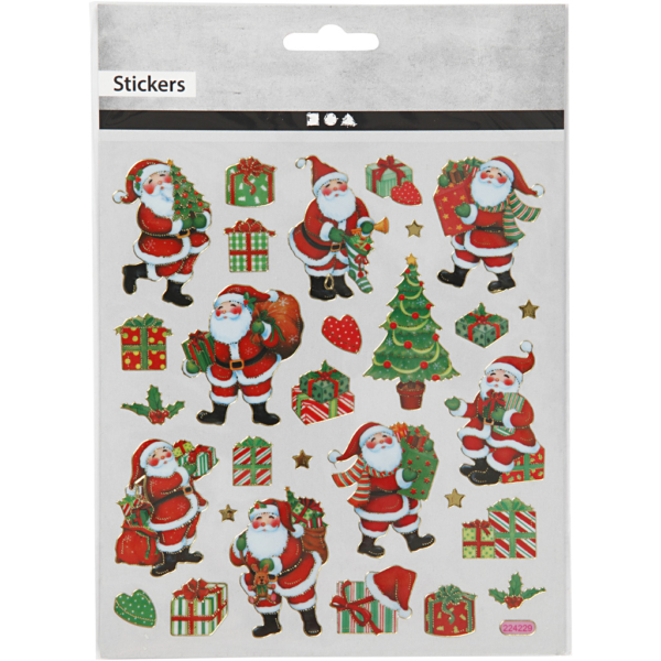 Sticker, Klassische Weihnachtsfiguren, 15x16,5 cm, 1 Bl. – Bild 2
