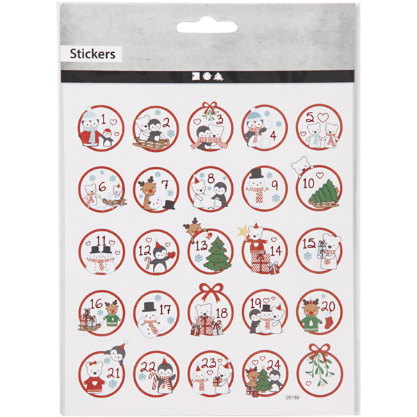 Sticker, Spaß am Nordpol 1-24, 15x16,5 cm, 1 Bl. – Bild 2