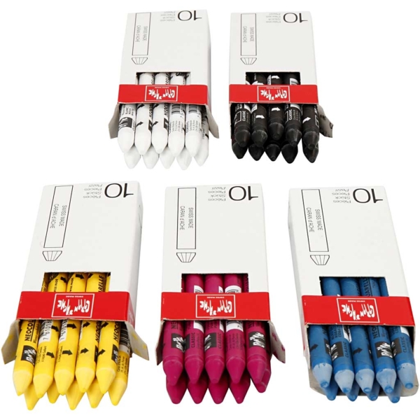 Neocolor II, L 10 cm, Sortierte Farben, 5x10 Stk/ 1 Pck – Bild 5