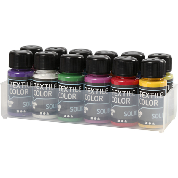 Textile Solid, Deckend, Sortierte Farben, 12x50 ml/ 1 Pck – Bild 4