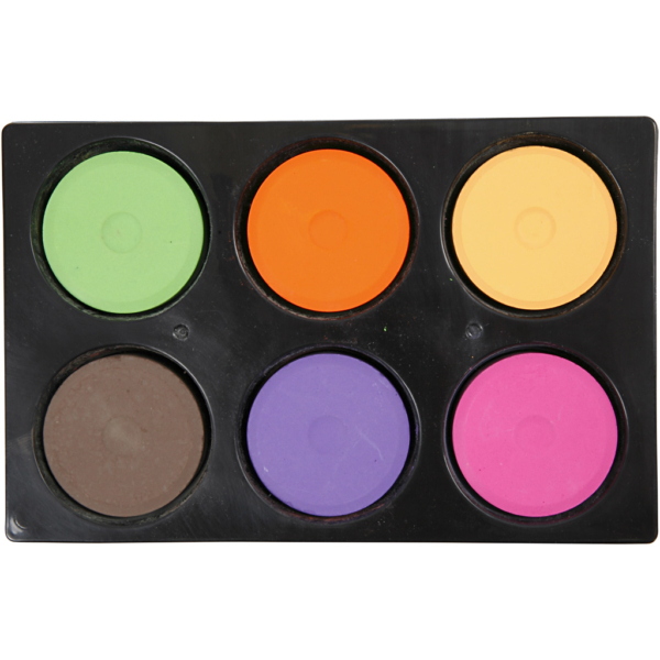 Wasserfarben, H 19 mm, D 57 mm, Zusätzliche Farben, 1 Pck
