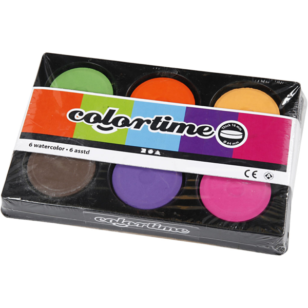 Wasserfarben, H 19 mm, D 57 mm, Zusätzliche Farben, 1 Pck – Bild 3