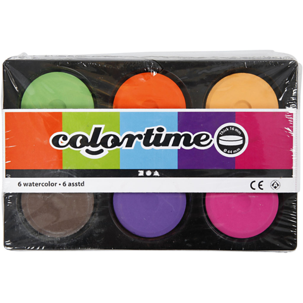 Wasserfarben, H 19 mm, D 57 mm, Zusätzliche Farben, 1 Pck – Bild 4