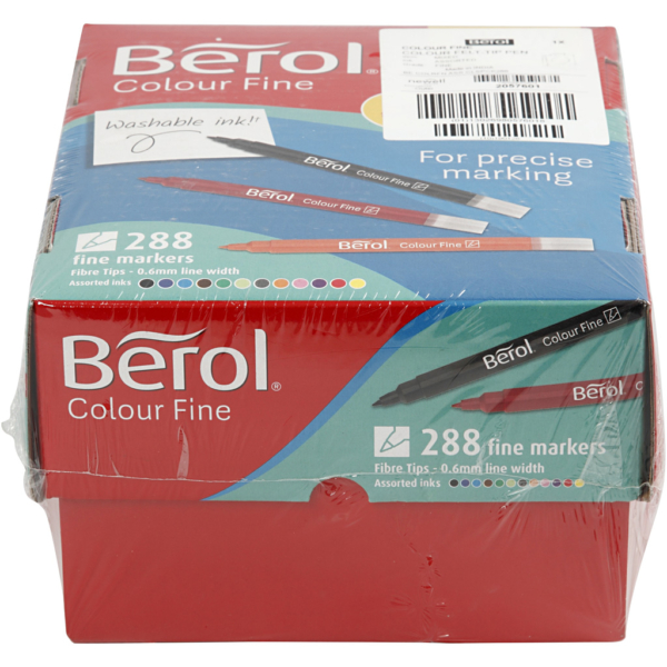 Berol Colourfine, Strichstärke 0,3-0,7 mm, Sortierte Farben, 288 Stk/ 1 Pck – Bild 2