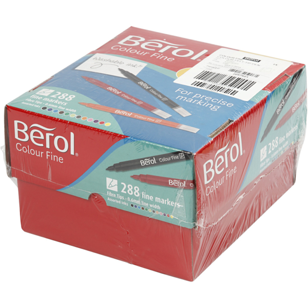 Berol Colourfine, Strichstärke 0,3-0,7 mm, Sortierte Farben, 288 Stk/ 1 Pck – Bild 3
