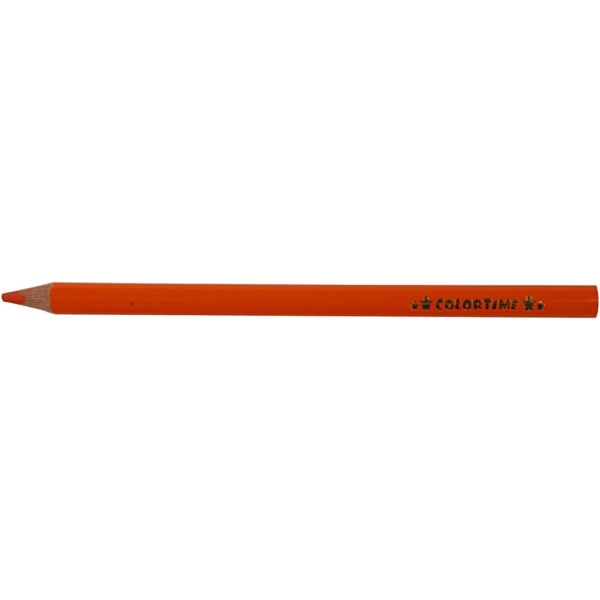 Colortime Buntstifte, L 17,45 cm, Mine 5 mm, JUMBO, Orange, 12 Stk/ 1 Pck – Bild 5