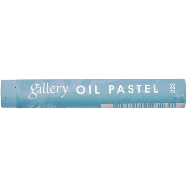 Gallery Ölpastellkreide Premium, L 7 cm, Dicke 11 mm, Türkisblau (223), 6 Stk/ 1 Pck