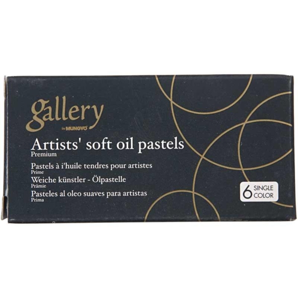 Gallery Ölpastellkreide Premium, L 7 cm, Dicke 11 mm, Rotbraun (237), 6 Stk/ 1 Pck – Bild 2