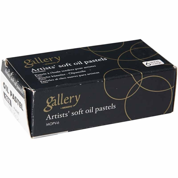 Gallery Ölpastellkreide Premium, L 7 cm, Dicke 11 mm, Rotbraun (237), 6 Stk/ 1 Pck – Bild 3
