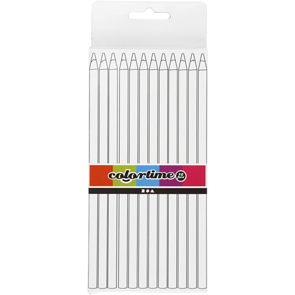Colortime Buntstifte, L 17 cm, Mine 3 mm, Dunkelblau, 12 Stk/ 1 Pck – Bild 2