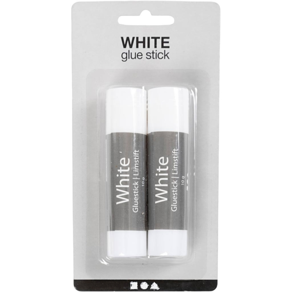 Klebestift, weiß, Rund, 2 Stk/ 1 Pck, 10 g – Bild 2