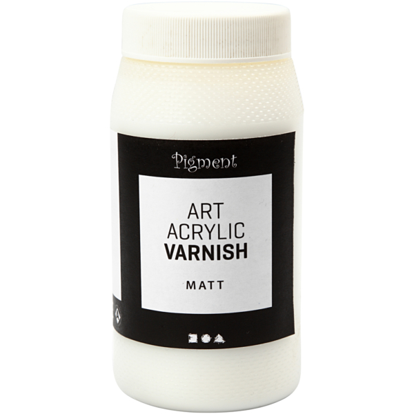 Art Acrylic Varnish, Matt transparent, Weiß, 500 ml/ 1 Dose – Bild 2