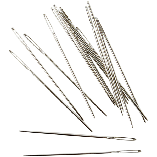 Sticknadeln, Ösenlänge 6 mm  , Nr. 24, L 36 mm, mit stumpfer Spitze, 25 Stk/ 1 Pck – Bild 3