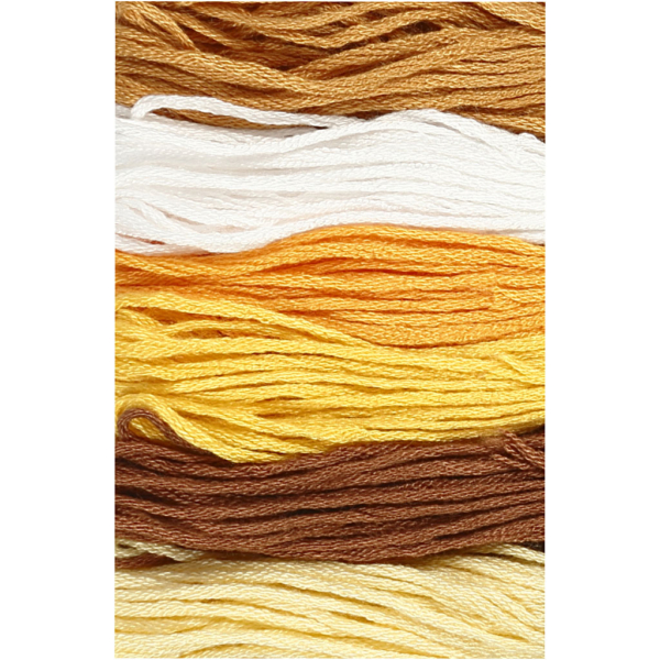 Stickgarn, Dicke 1 mm, Golden, 6 Bündl./ 1 Pck – Bild 3
