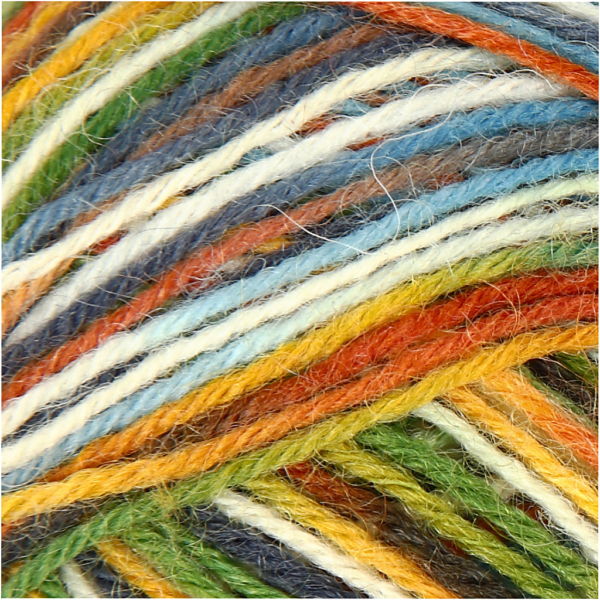 Sockenwolle, L 200 m, Moosgrün, 50 g/ 1 Knäuel – Bild 2