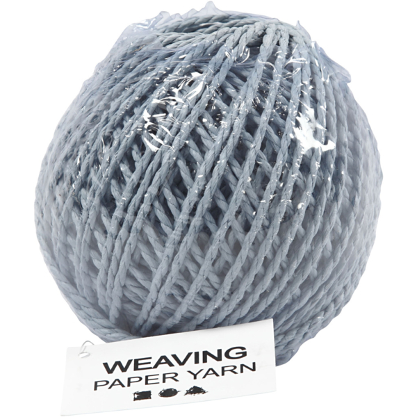 Papiergarn, Dicke 2,5-3 mm, Hellblau, 40 m/ 1 Knäuel, 150 g – Bild 2