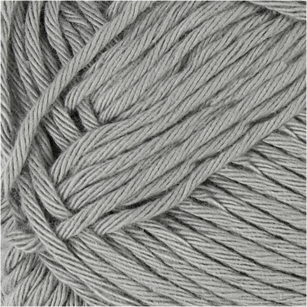 Baumwolle, Nr. 8/8, L 80-85 m, Größe maxi , Grau, 50 g/ 1 Knäuel – Bild 3