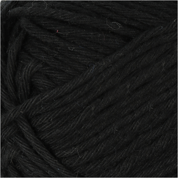 Baumwolle, Nr. 8/8, L 80-85 m, Größe maxi , Schwarz, 50 g/ 1 Knäuel – Bild 3