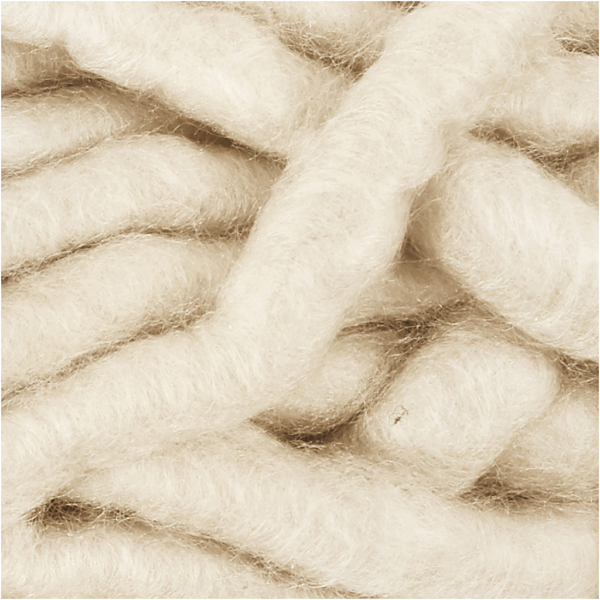 Chunky-Wolle XL (Polyacryl), L 17 m, Größe manga , Naturweiß, 200 g/ 1 Knäuel – Bild 3