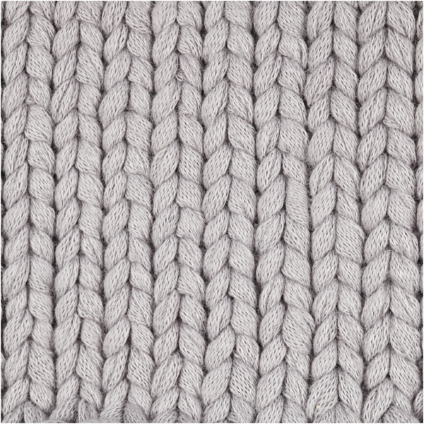 Baumwoll-Schlauchgarn, L 45 m, Grau, 100 g/ 1 Knäuel – Bild 3