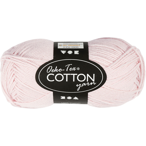 Baumwolle, Nr. 8/4, L 170 m, Staubrosé, 50 g/ 1 Knäuel – Bild 2